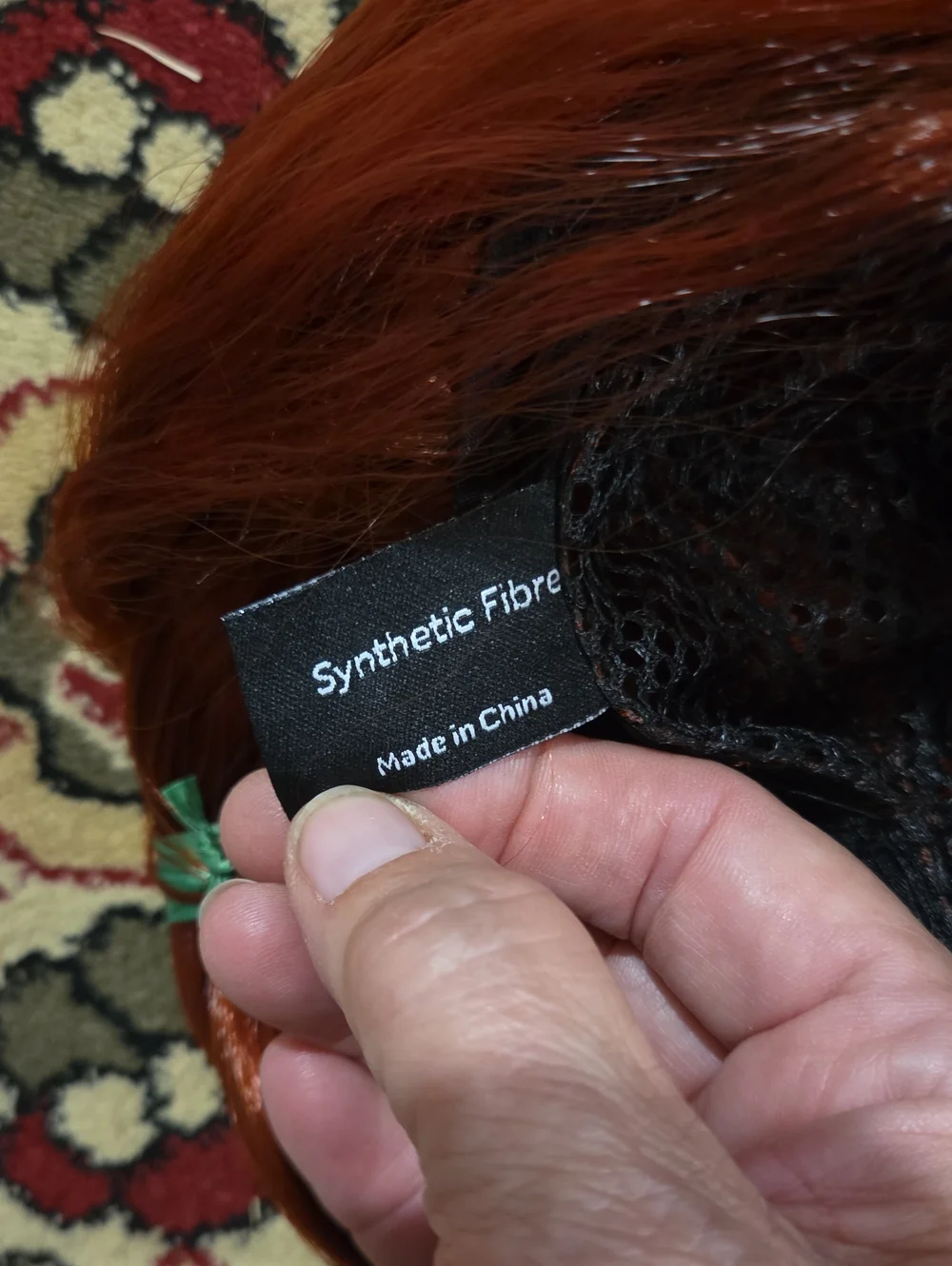 Synthetic Women's Braided Hair Wig- Deep Copper Red